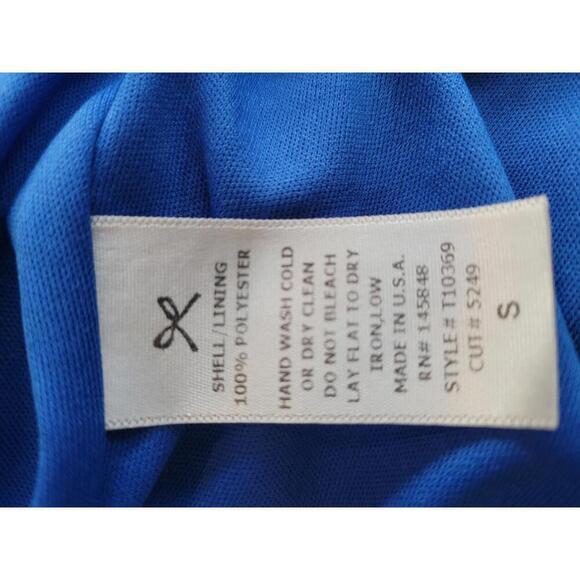 Everly small cobalt blue floral sleeveless top - Picture 4 of 4